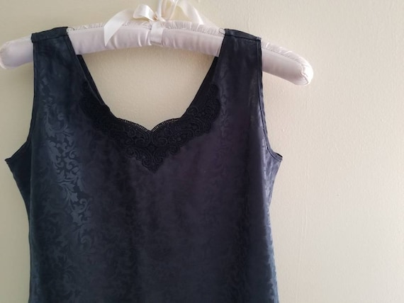 Sale Vintage Black Camisole Lucie Ann II Medium 3… - image 4