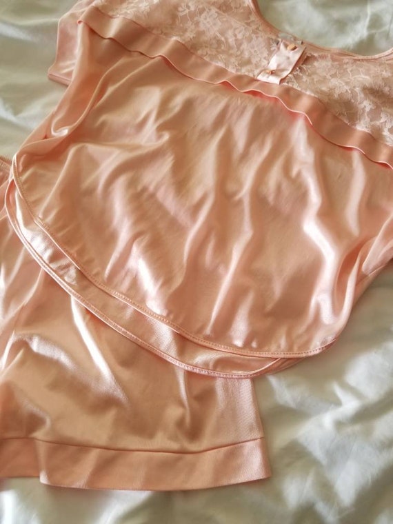 Sale Vintage Pink Pajama Set Jill Andrea Medium /… - image 10