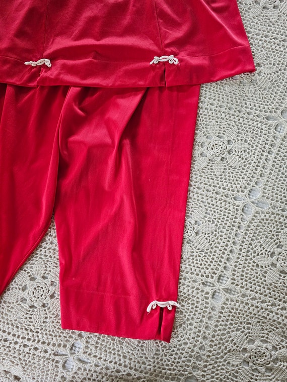 Vintage pajama set, Sans Sauci 36 two piece top p… - image 4