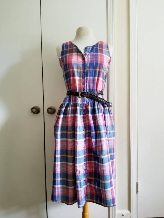 Vintage Women's Plaid Dress