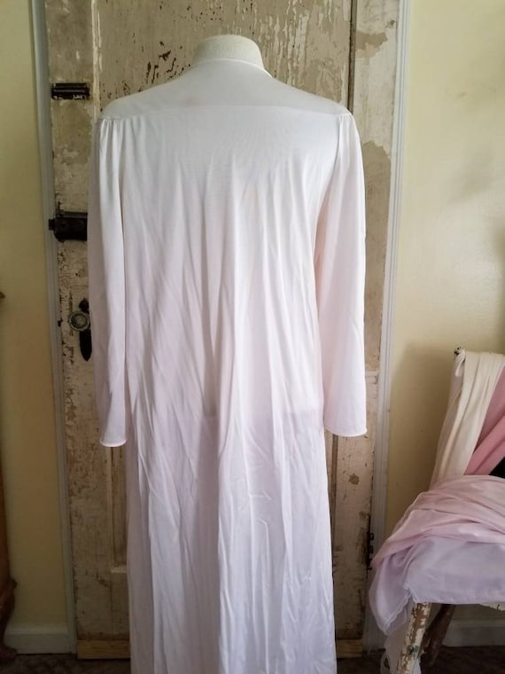 Retro White Robe Sale Vintage White Robe / Vanity Fair Robe / Size Med… - Gem