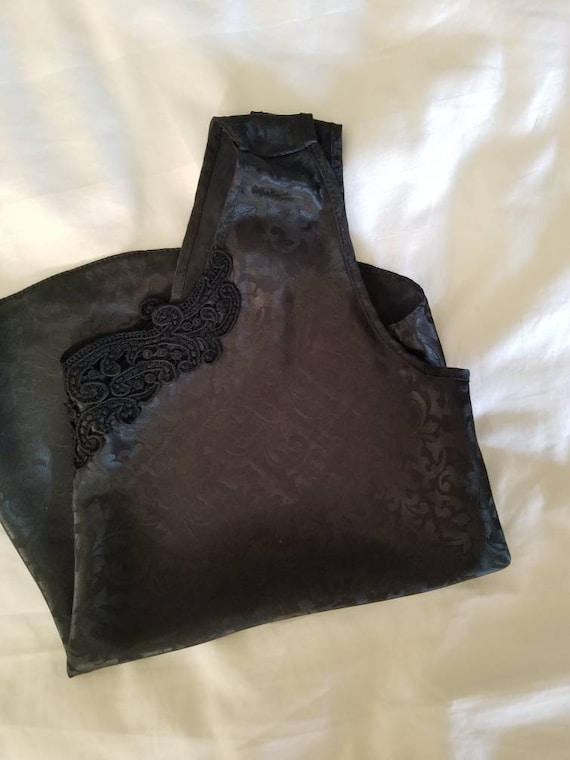 Sale Vintage Black Camisole Lucie Ann II Medium 3… - image 10