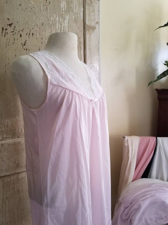 Sale Vintage Pink Nightgown / Lady Manhattan Nigh… - image 5
