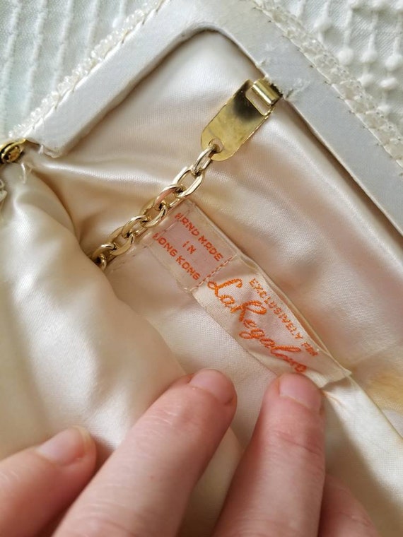 Vintage La Regale Ltd Purse, Evening Bag, Made in Hong Long, Beaded, Designer, Bridal, Sequins, Fancy, Sparkling, 50s, 60s, Handmade, Clutch