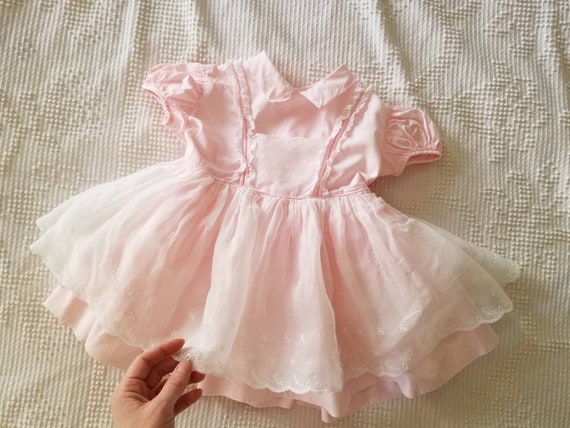 Sale Vintage pink dress Joselle Originals girl, b… - image 5