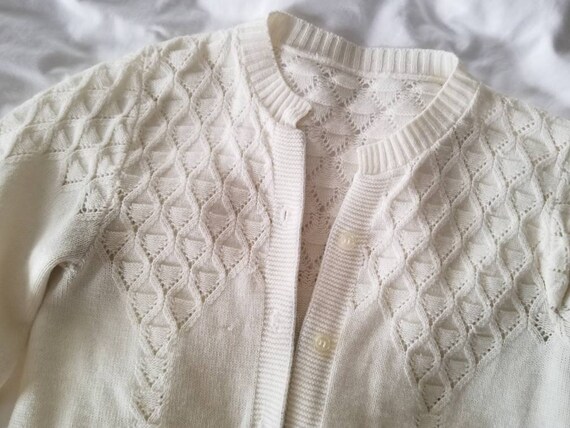 Sale vintage sweater cardigan button up long slee… - image 4
