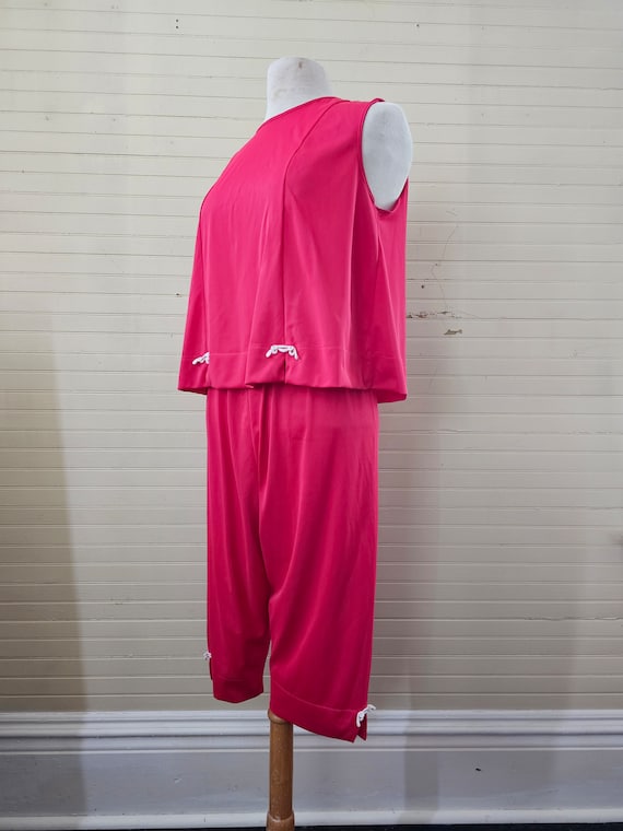 Vintage pajama set, Sans Sauci 36 two piece top p… - image 1