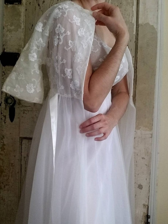 Vintage Bridal Lingerie Set / Shadowline / 32 / Bo