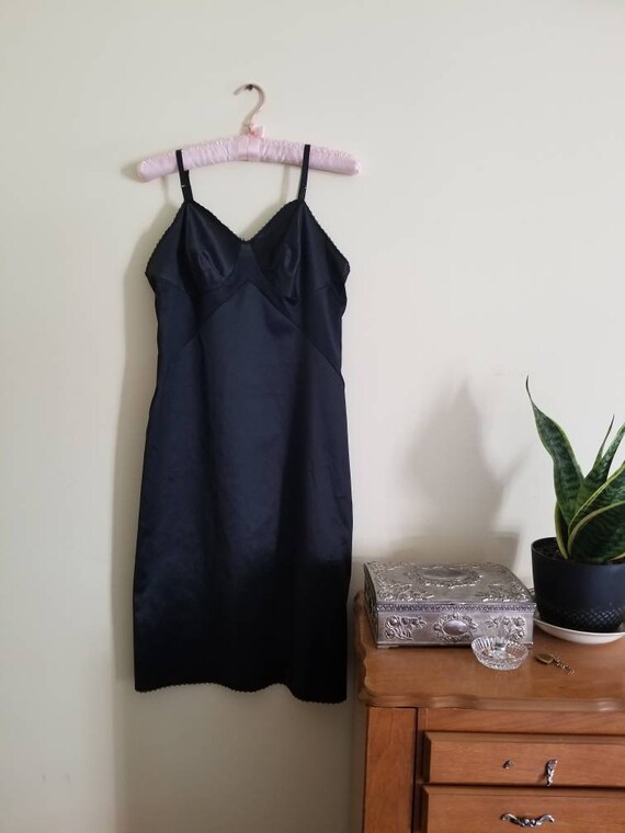 Sale Vintage Black Full Slip / Vintage Vanity Fai… - image 4