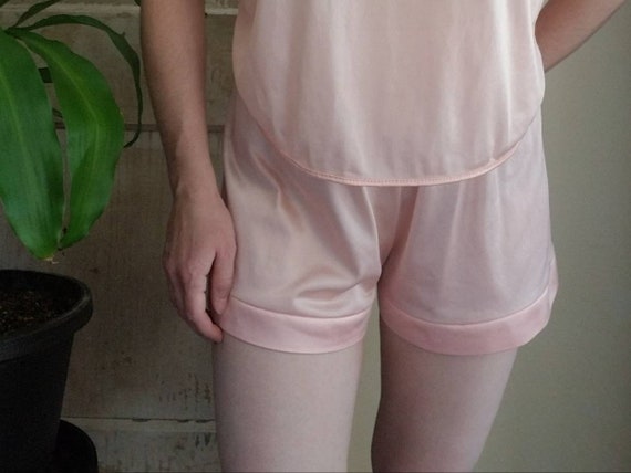 Sale Vintage Pink Pajama Set Jill Andrea Medium /… - image 4