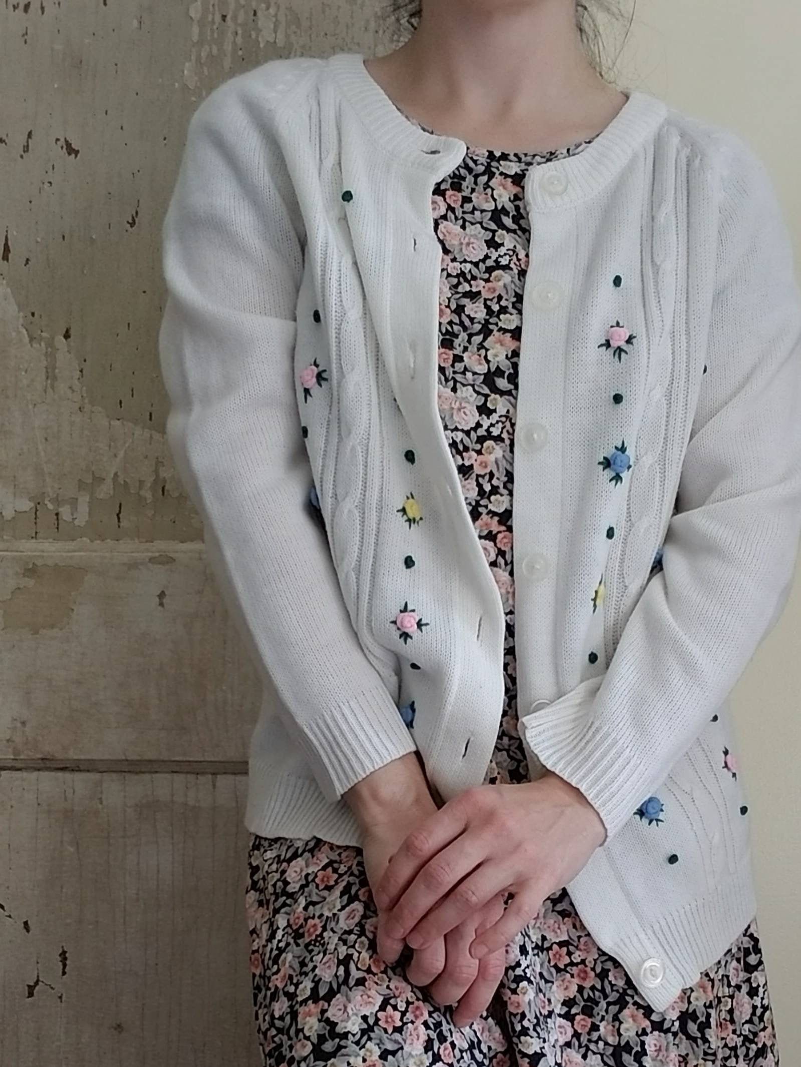Embroidered Cardigan - Etsy