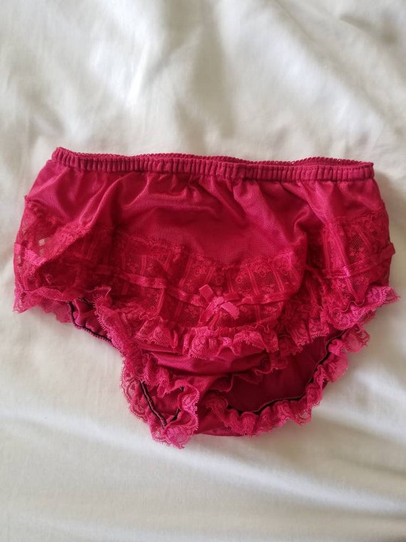 Vintage lingerie set, Vassarette, small, black, red, … - Gem