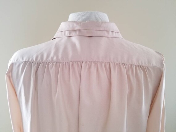 Sale Vintage Tan Blouse Long Sleeved Blouse Tan S… - image 9