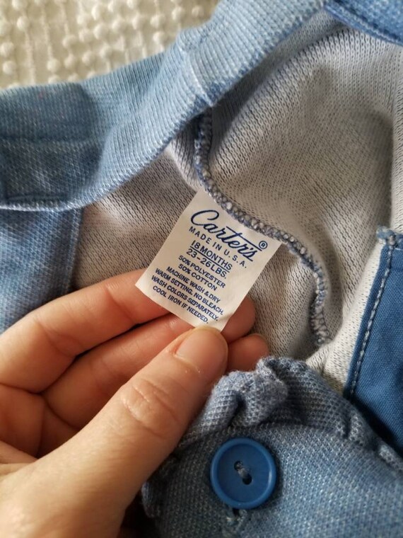 Sale Vintage overalls Carter's infant baby girl b… - image 8