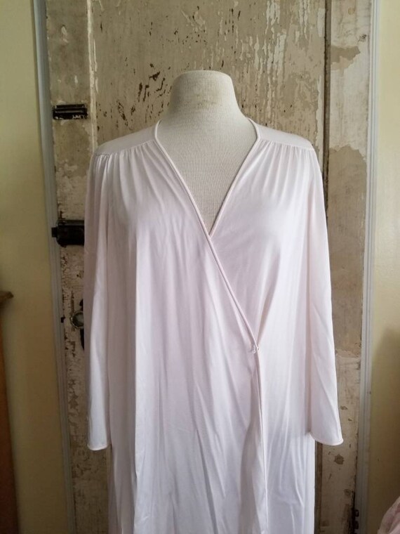 Retro White Robe Sale Vintage White Robe / Vanity Fair Robe / Size Med… - Gem