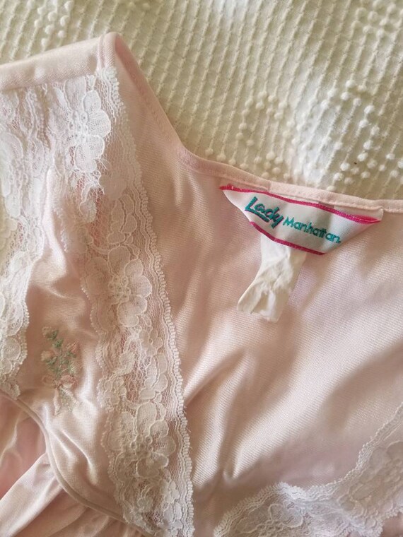 Sale Vintage Pink Nightgown / Lady Manhattan Nigh… - image 7