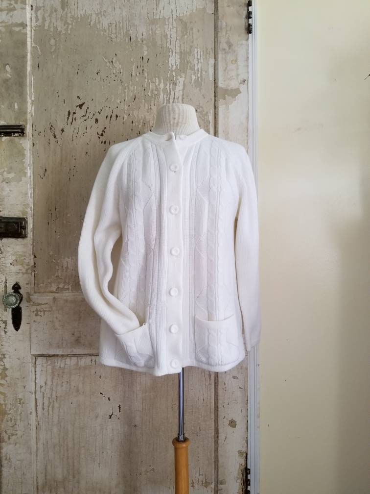 White button up cardigan cheap