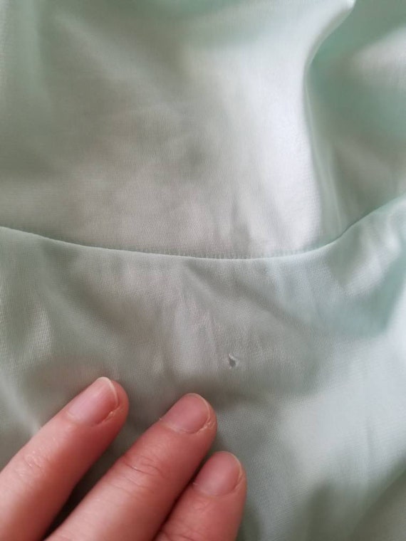 Sale Vintage nightgown JC Penney medium teal, aqu… - image 9