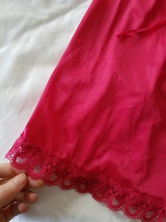 Sale Vintage lingerie set Vanity Fair red 2 piece… - image 4