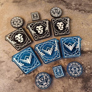 Dune Imperium Aufstand Acryl Token | Muad'Dib & Shaddam Upgrade-Set