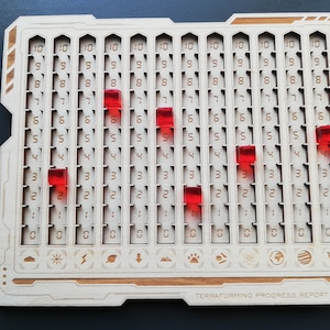 Terraforming Mars Resources tray dashboard Deluxe