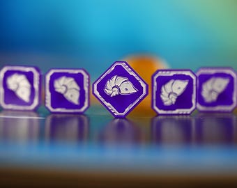 SETIオウムアムア外骨格トークン – アクリル製17個入り | 両面刻印アップグレード