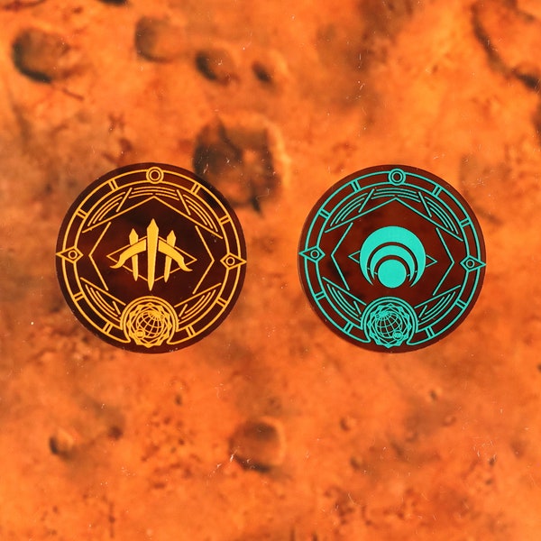 Dune Imperium: Aufstand Acryl Haus Allianz Token | 2er-Set