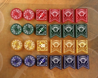 Token-Set aus Acryl (kompatibel mit Dune Imperium)