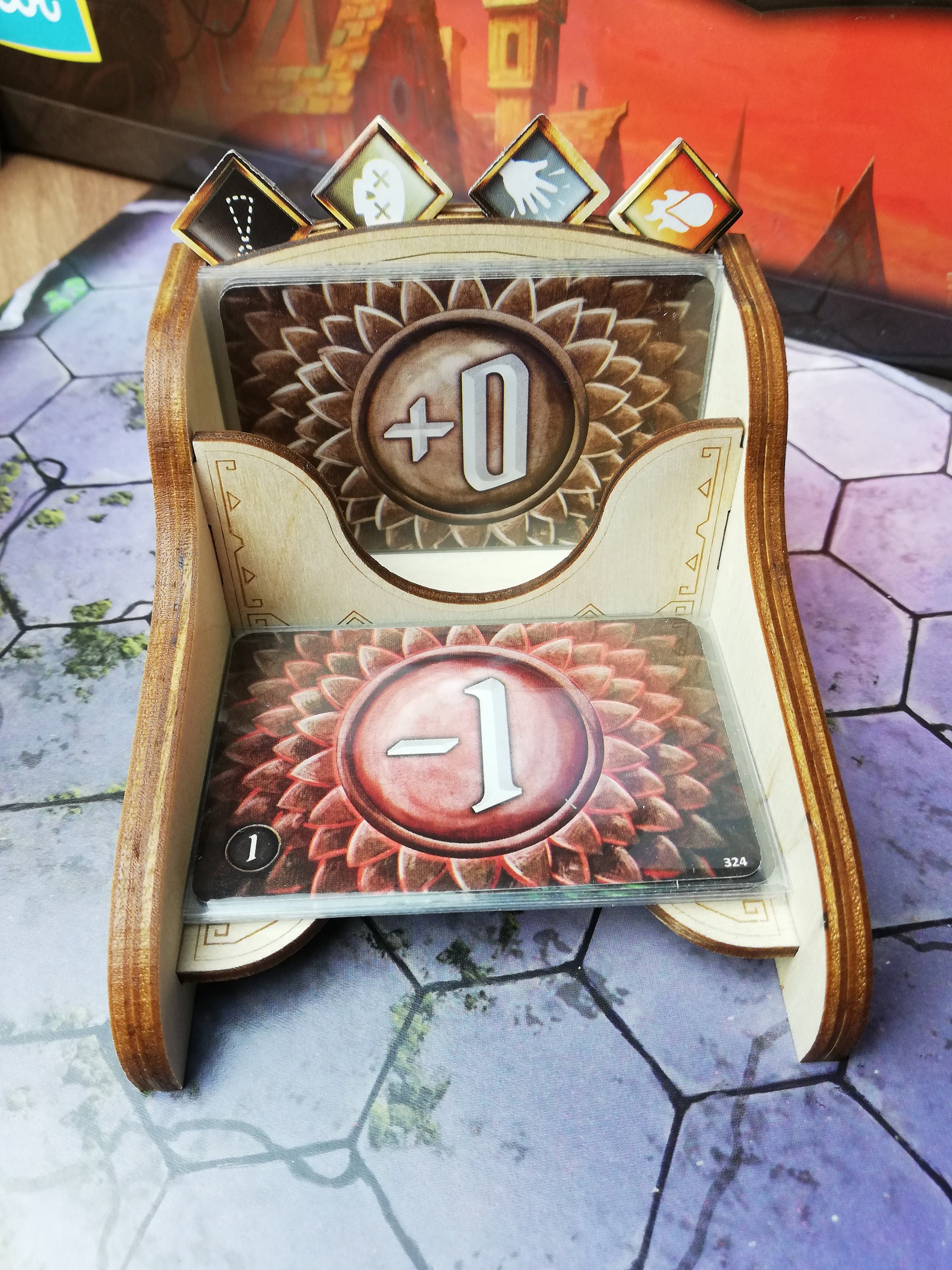 Gloomhaven attack modifier deck stand - Etsy 日本