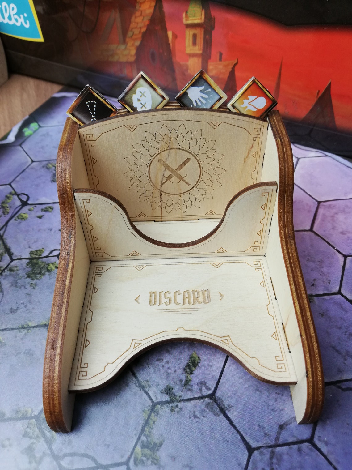 Gloomhaven attack modifier deck stand | Etsy