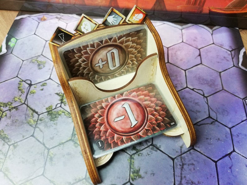 Gloomhaven attack modifier deck stand | Etsy