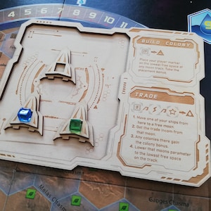 Terraforming Mars Colonies Expansion wooden set