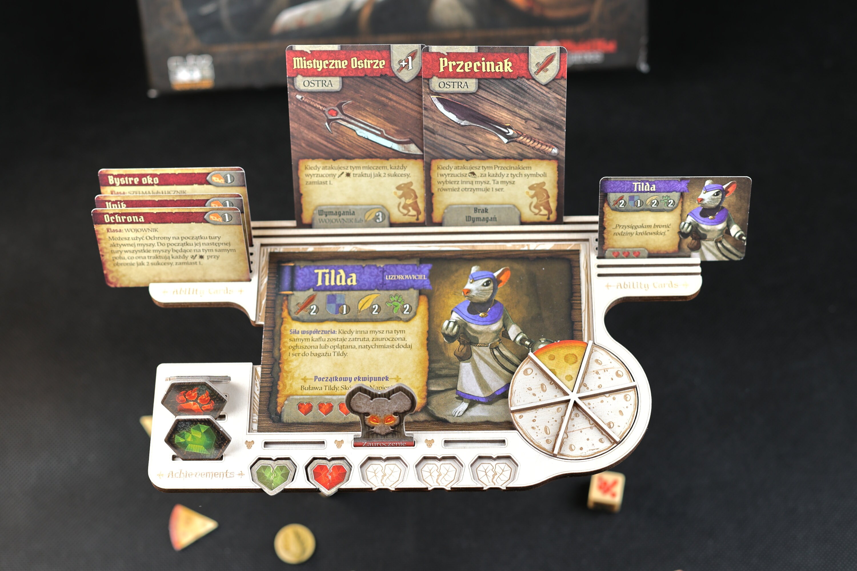 mice and mystics card sleeves Cinnamon Midnight Magic Gatherers' Tavern 1x big cards holder Mice and Mystics Board Game
