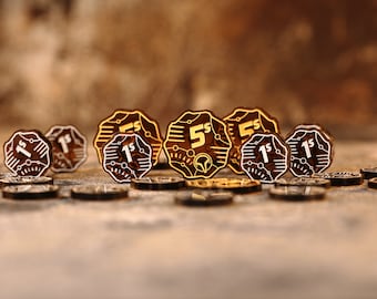 SOLARI アクリルトークンセット (Dune Imperium 対応)