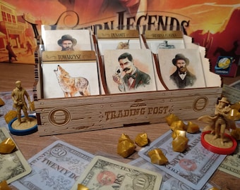 「Western Legends」ボードゲームのトレーディングポスト/トラベリングトレーダースタンド