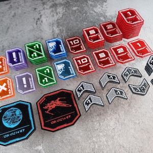 SW Unlimited token set, (compatible with Star Wars Unlimited TCG)