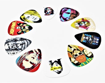 Nirvana Inspired guitar pick earring and pendant set