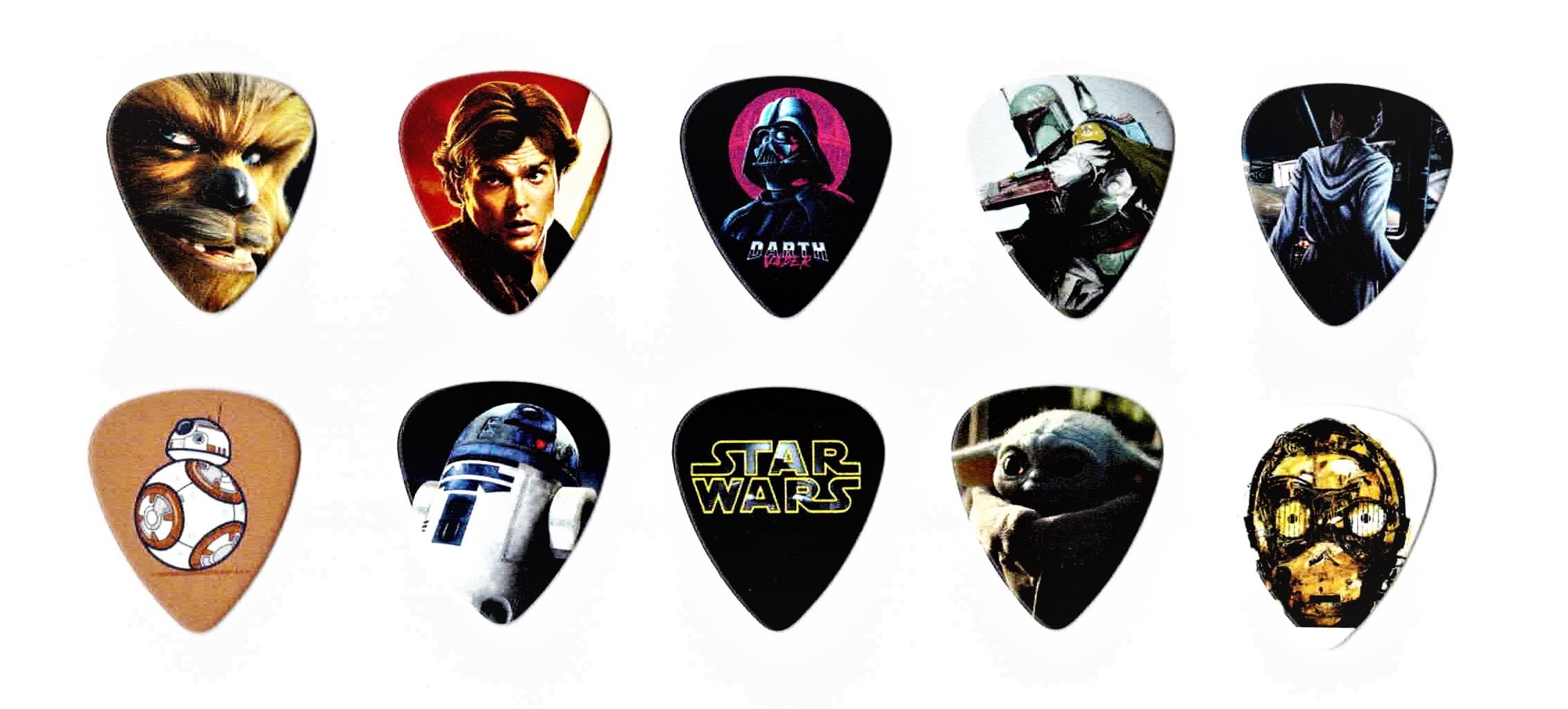 Star Wars Guitar Picks Version 2 10 perfectly printed medium Etsy