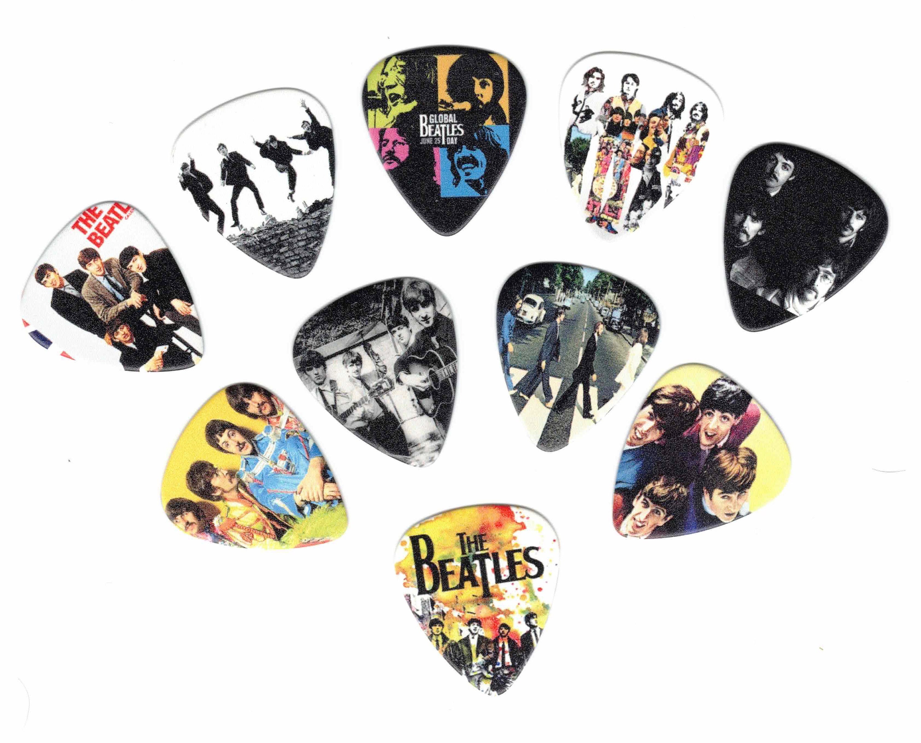 The Beatles Guitar picks / Popular Pop Bands / King of Melody Etsy