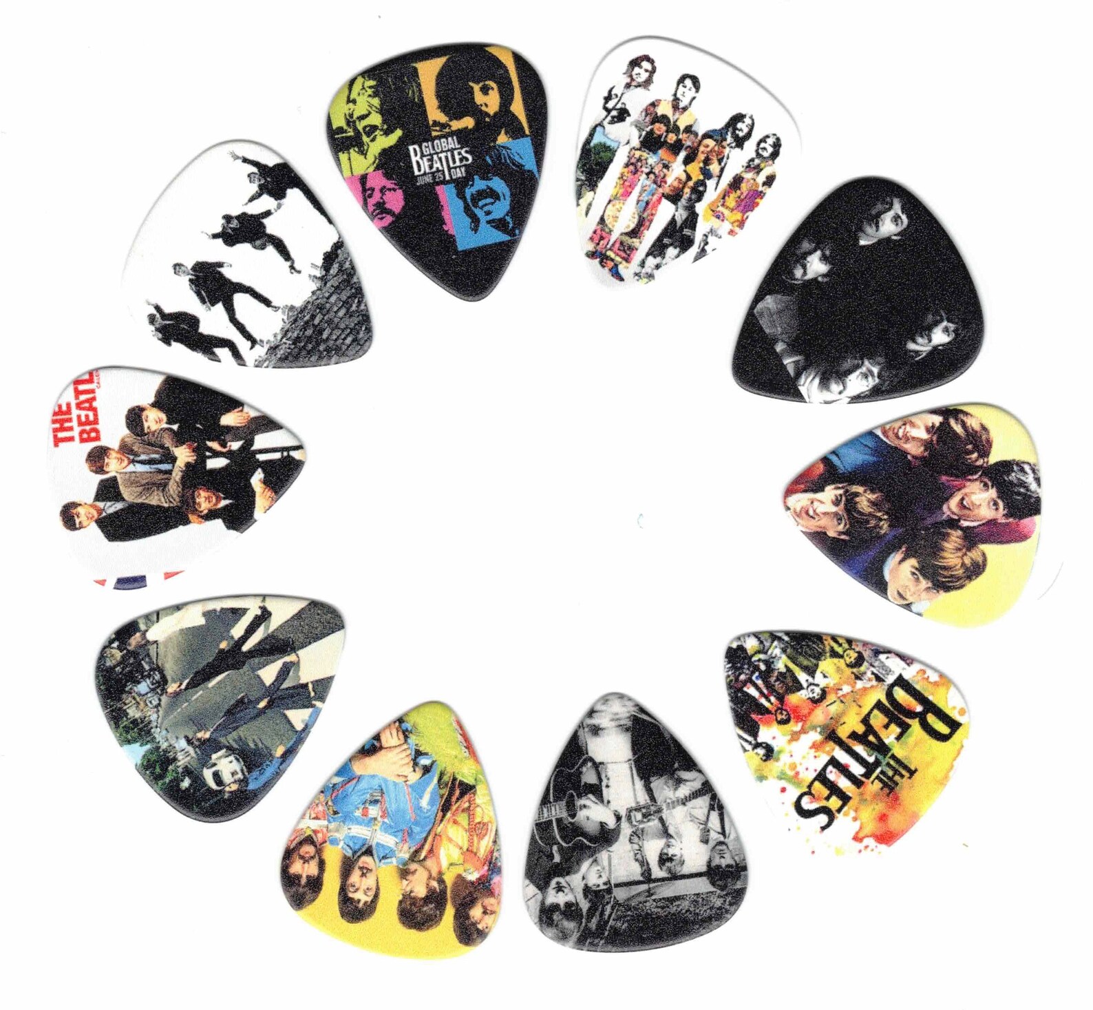The Beatles Guitar picks / Popular Pop Bands / King of Melody Etsy