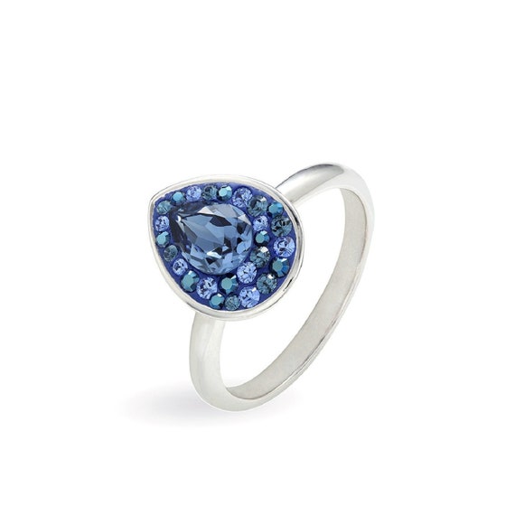 Swarovski teardrop ring deals