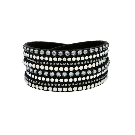 Swarovski Slake Pulse Bracelet Black, Luxury, Accessories on Carousell