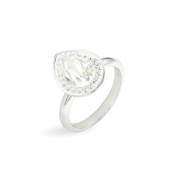 Swarovski Crystal Molded Solitaire Statement Ring - Macy's