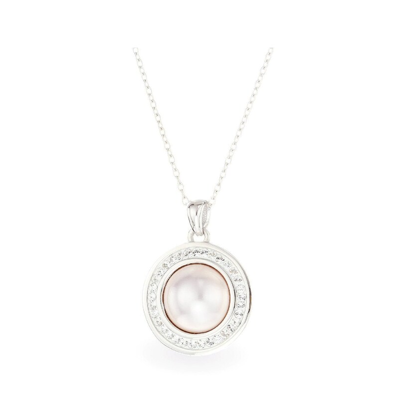 Pink Pearl Necklace \u2022 Single Pearl Necklace \u2022 Sterling Silver \u2022 Single Strand Pearl Necklace \u2022 Handmade \u2022 Gift for Women