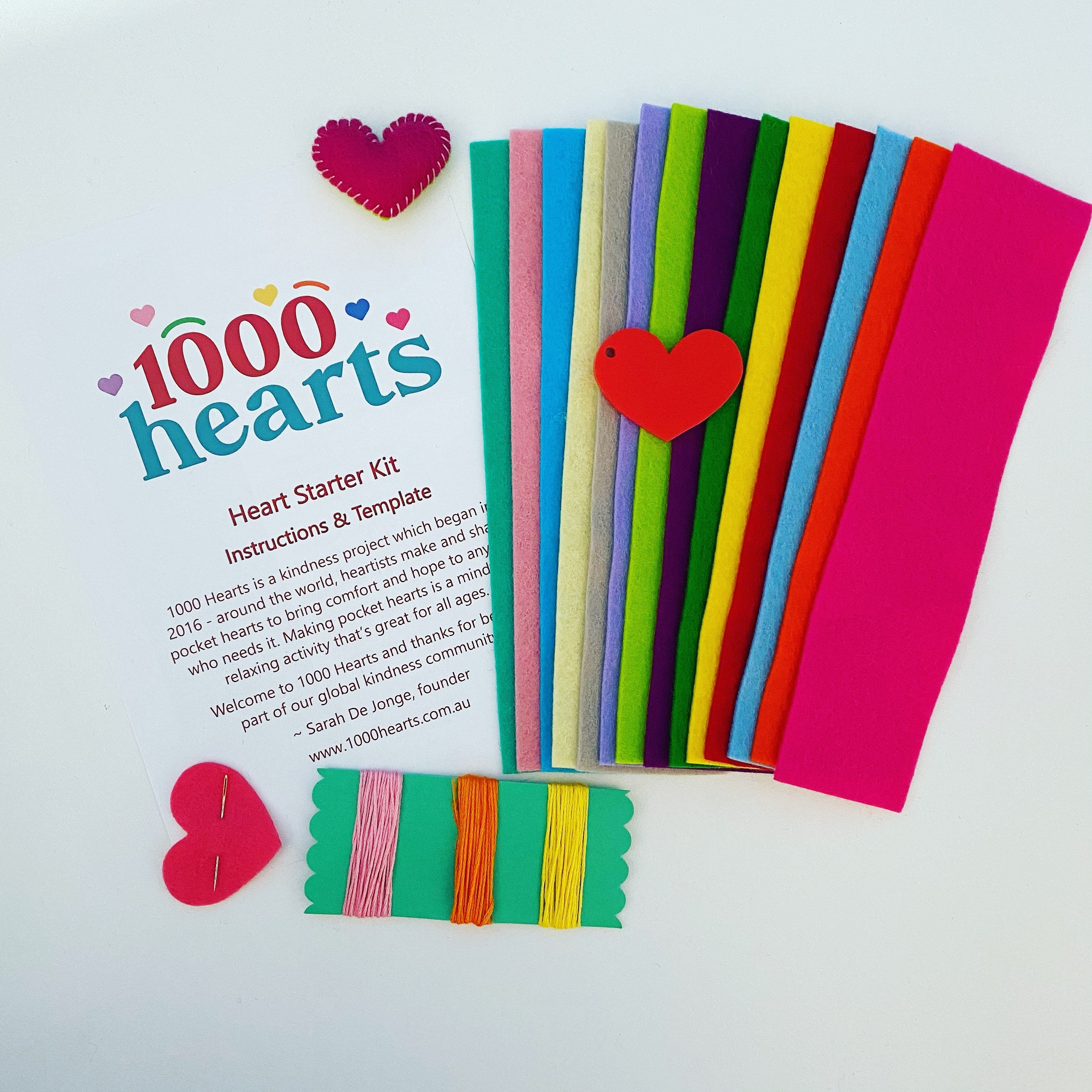 Original Heart Starter Kit With Felt Etsy Australia