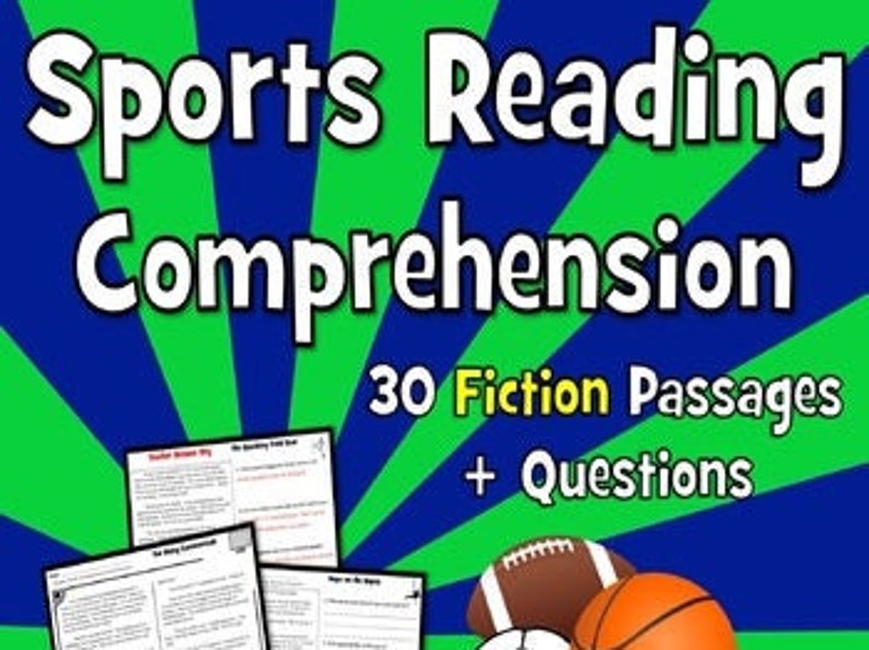 30 Sports Reading Comprehension Passages Funny Reading Passages for Kids Etsy