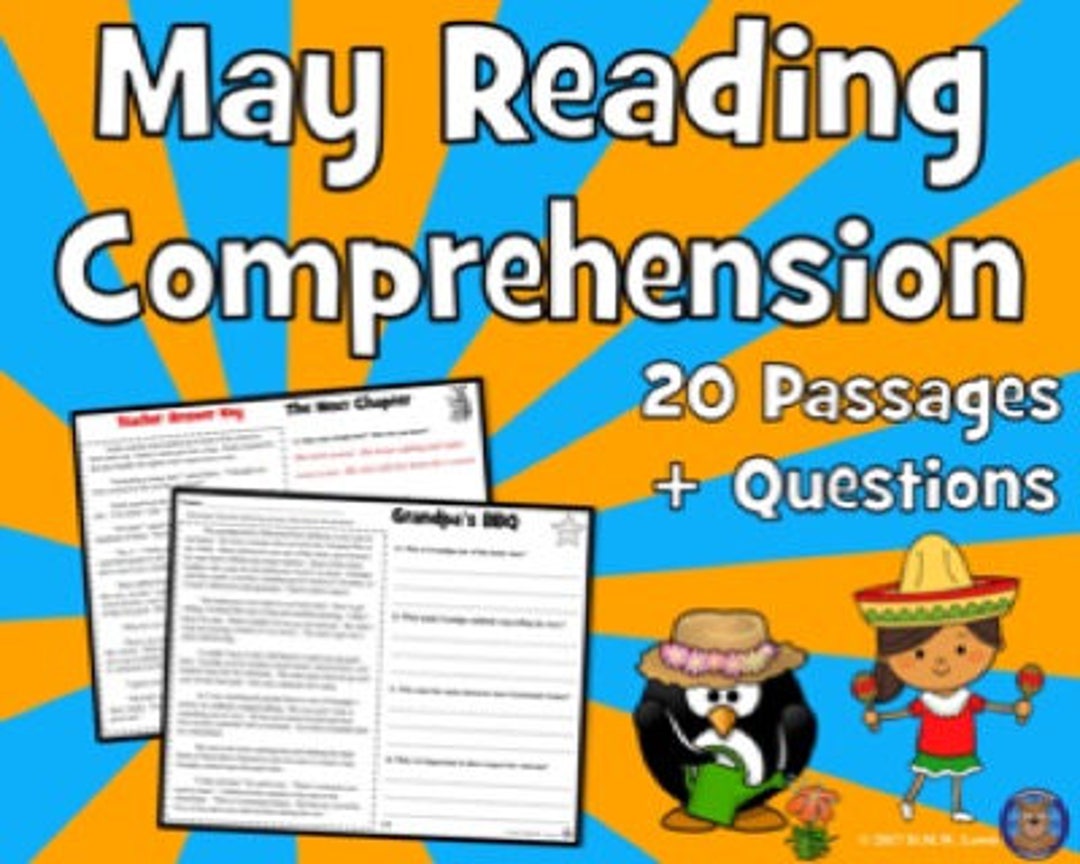 20 May Reading Comprehension Passages: Funny Reading Passages for Kids ...