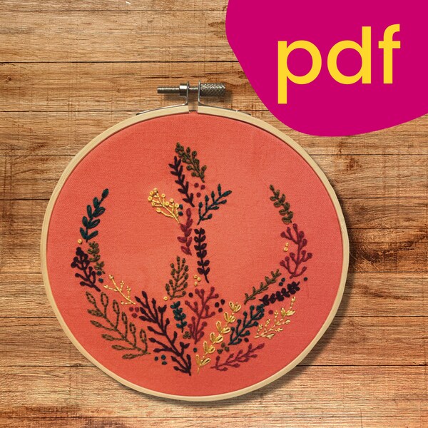 Floral Rebel Embroidery PDF Pattern, Star Wars Embroidery Pattern, Star Wars Embroidery File, Nerdy Embroidery Pattern, Digital Pattern PDF