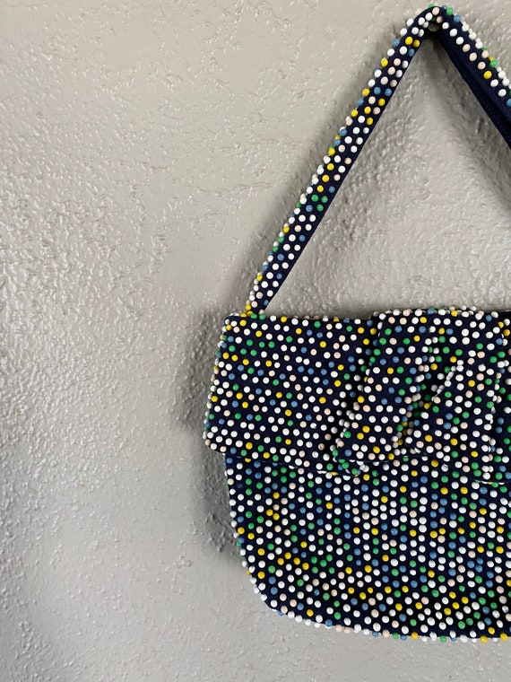 1950's Pastel Confetti Plastic Beaded Handbag - Etsy