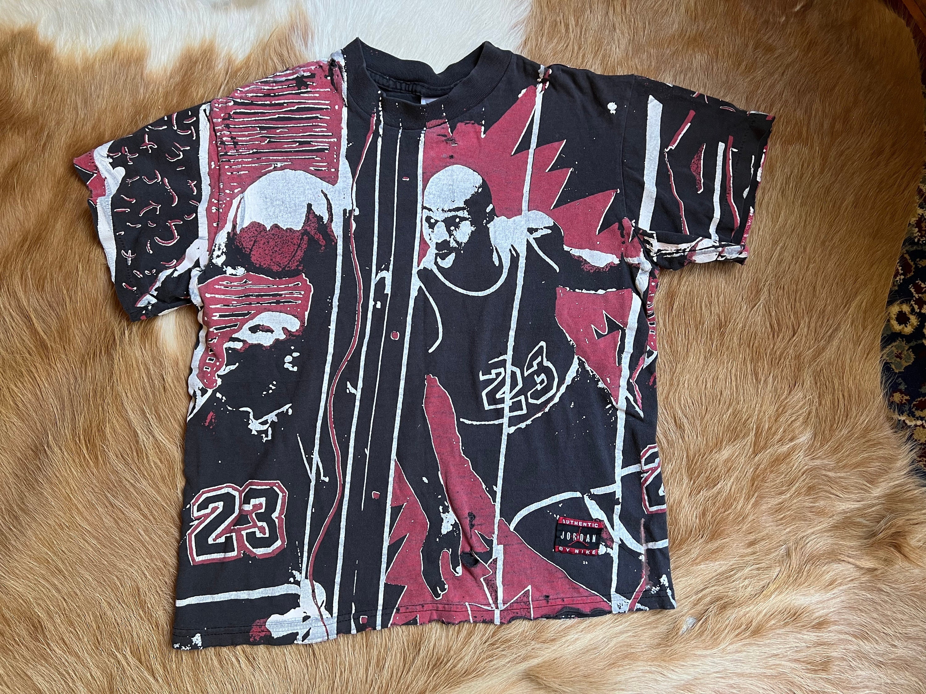 Michael Jordan Vintage T Shirt All Over Print - Etsy